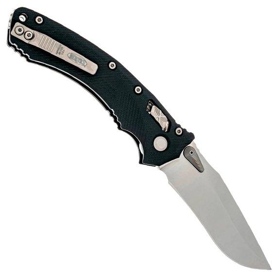 Карманный нож Microtech Amphibian Stonewash Black (137RL-10FLGTBK), изображение 2