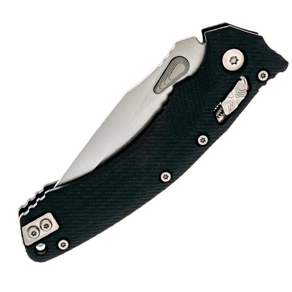 Карманный нож Microtech Amphibian Stonewash Black (137RL-10FLGTBK), изображение 3