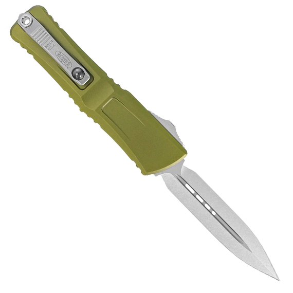Ніж армійський (військовий) Microtech Combat Troodon Gen III Double Edge Stonewash OD Green (1142-10OD), Покриття клинка: SW (Stonewash), Колір: Green, зображення 2
