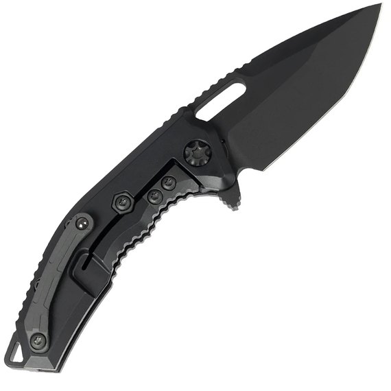 Карманный нож Heretic Medusa Tanto DLC MagnaCut Aluminium Black (H009-4A-T), изображение 2