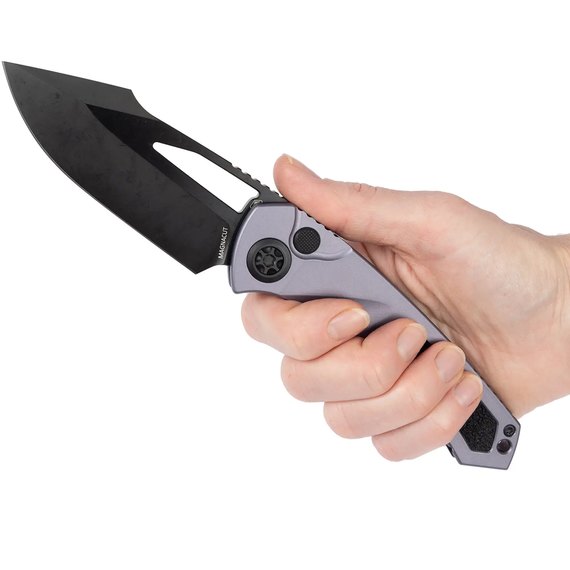 Карманный нож Heretic Pariah Manual Drop Point DLC MagnaCut Aluminum Gray (H046-6A-GRY)