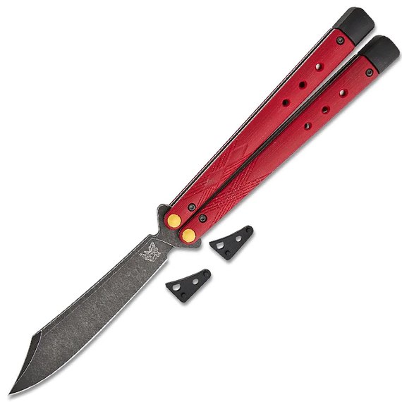 Нож-бабочка (балисонг) Benchmade Necron ruby red (99BK-1), изображение 2
