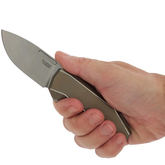Маленький складний ніж Lionsteel Nano Titanium Bronze (N1 BR), Колір: Bronze, зображення 5