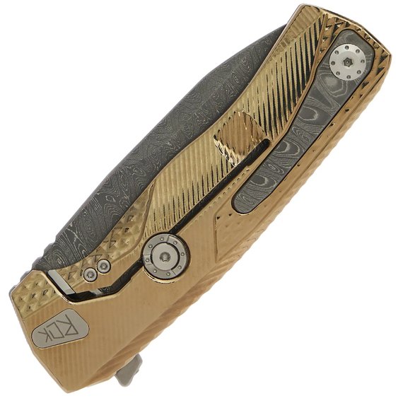 Карманный нож Lionsteel ROK Damascus Titanium Gold (ROK DD GL), Цвет : Gold , изображение 3