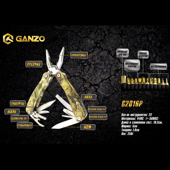 Мультитул Ganzo Ganzo G107 (G107-G2016P), изображение 8