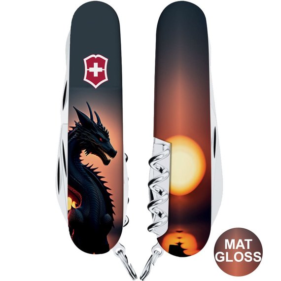 Многофункциональный нож Victorinox Climber Zodiac Дракон в лучах солнца 1.3703.3.Z3270p, изображение 3