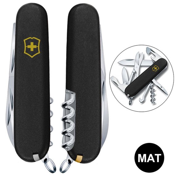 Многофункциональный нож Victorinox Climber Mat черный матовый лак 1.3703_M0008p, изображение 2