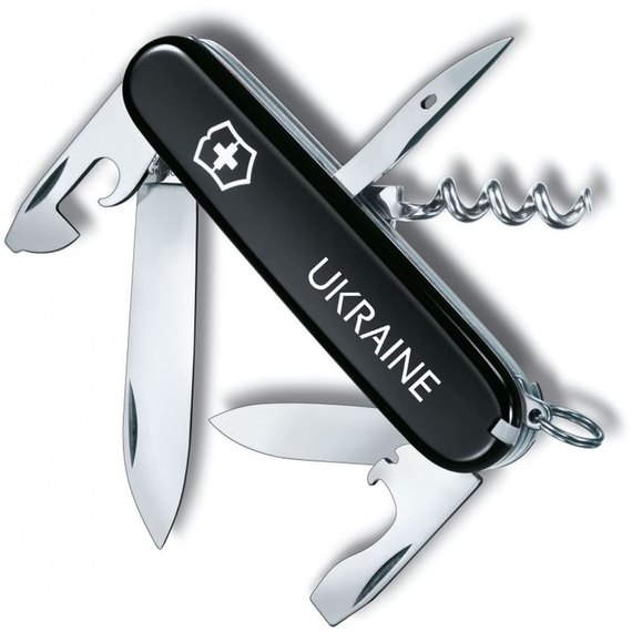 Многофункциональный нож Victorinox Spartan Ukraine 1.3603.3_T0140u, Цвет : Black