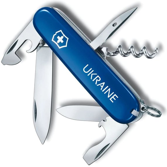 Многофункциональный нож Victorinox Spartan Ukraine 1.3603.2_T0140u, Цвет : Синий