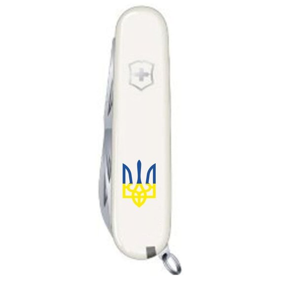 Многофункциональный нож Victorinox Spartan Ukraine 1.3603.7_T0017u, Цвет : Белый/Жёлтый , изображение 4