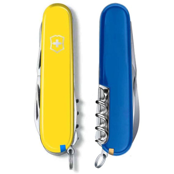 Багатофункціональний ніж Victorinox Climber Ukraine жовто-синій 1.3703.8.2, зображення 6