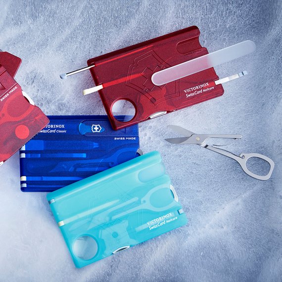 Карта-мультитул Victorinox Swisscard Nailcare 0.7240.T21, Цвет: Голубой, изображение 5