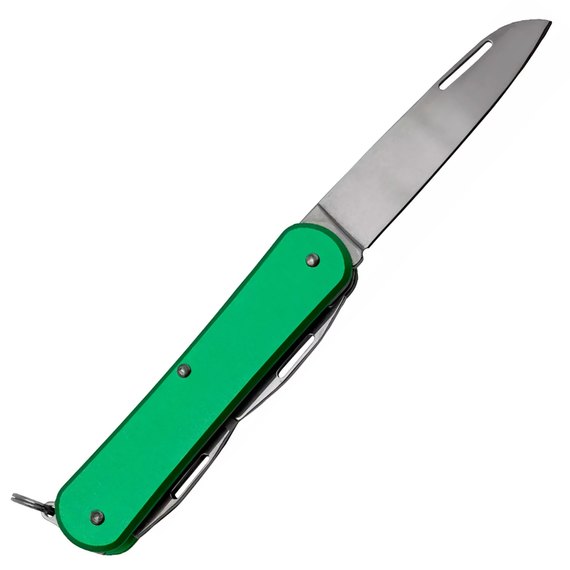 Многофункциональный нож Fox Vulpis Aluminium od green (FX-VP130-3 OD), Цвет : Зелёный, Материал рукояти: Алюміній, изображение 3