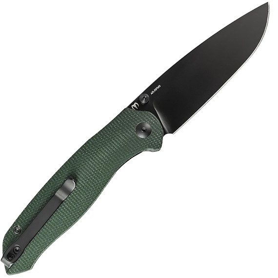 Кишеньковий ніж CJRB Aes Black Blade green (J1938-BMGN), зображення 2