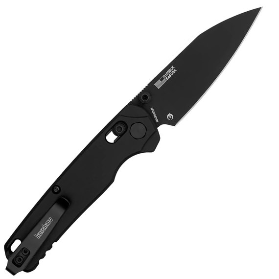 Карманный нож Kershaw Bel Air BB black (6105BLK), Покрытие клинка: Black PVD Coating, Цвет : Чёрный, Материал рукояти: Алюміній, изображение 2