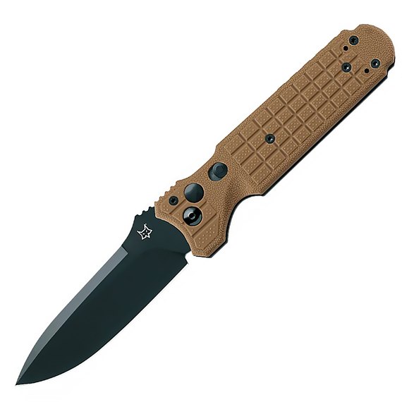 Нож для самообороны Fox Predator II BB 2F Full Auto coyote (FX-448 T)