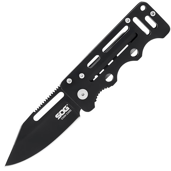 Маленький складной нож SOG CashCard, Black (SOG EZ4-CP)