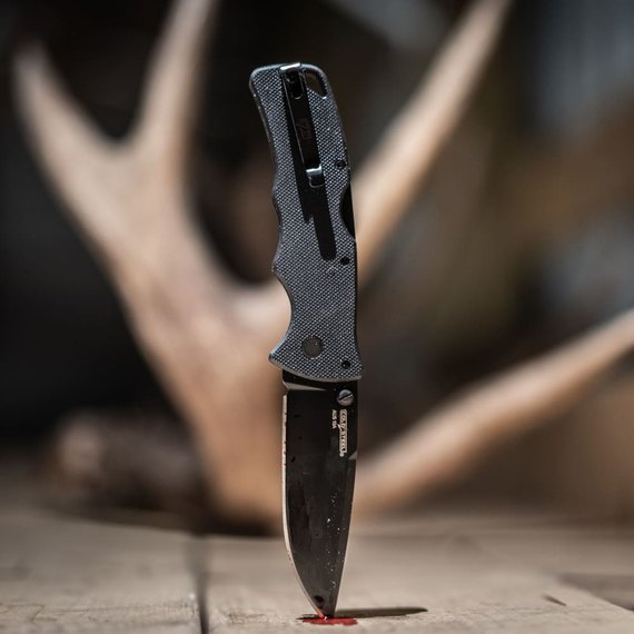 Кишеньковий ніж Cold Steel 3" Verdict, Spear Point, AUS10A, Black (CS-FL-C3SP10A), зображення 4