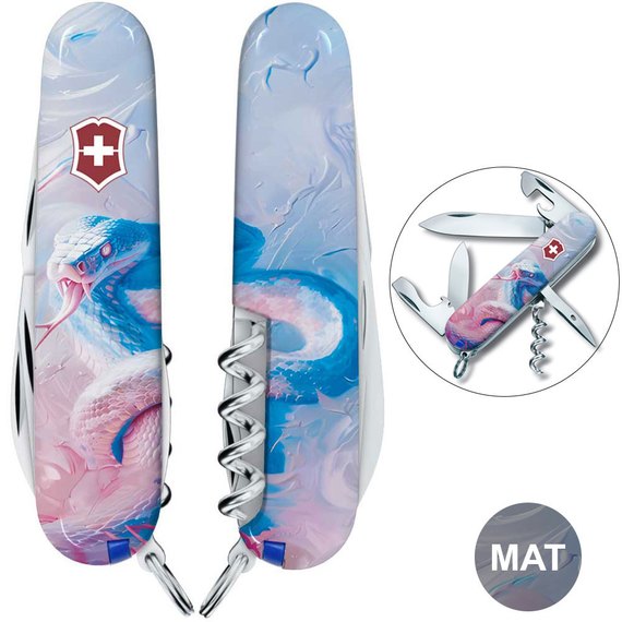Многофункциональный коллекционный нож Victorinox Spartan Zodiac Волшебная змея (1.3603.7.Z4220pk), изображение 2