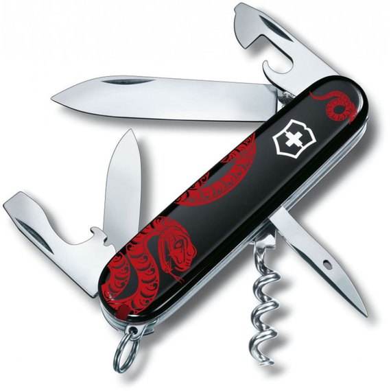 Многофункциональный коллекционный нож Victorinox Spartan Zodiac Красная змея (1.3603.3.Z4361u)