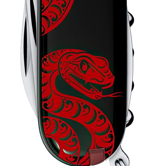 Многофункциональный коллекционный нож Victorinox Spartan Zodiac Красная змея (1.3603.3.Z4361u), изображение 2