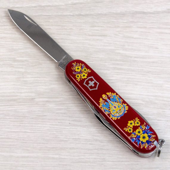 Многофункциональный сувенирный нож Victorinox Camper Ukraine Украинские мотивы (1.3613.T1370u)
