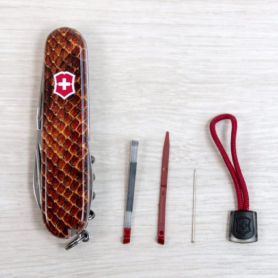 Багатофункціональний колекційний ніж Victorinox Spartan Design Принт Шкіра кобри (1.3603.R2210pk), зображення 7