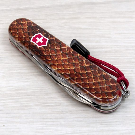 Багатофункціональний колекційний ніж Victorinox Spartan Design Принт Шкіра кобри (1.3603.R2210pk), зображення 9