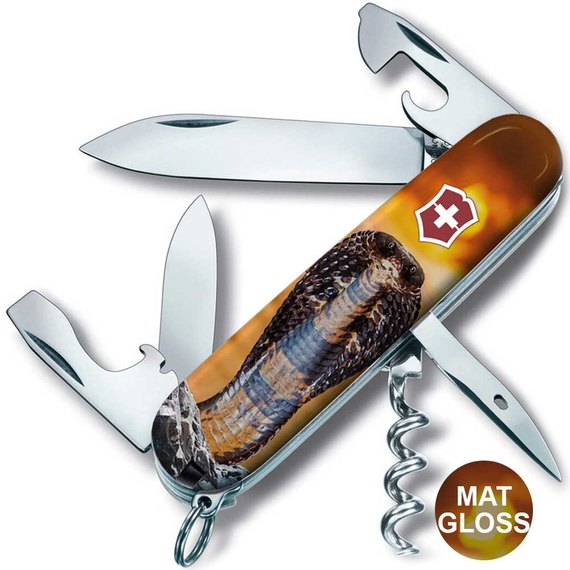 Многофункциональный коллекционный нож Victorinox Spartan Zodiac Королевская кобра (1.3603.Z4230pk)