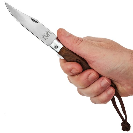 Ніж туристичний Main Knives "Workers line" Clip Point Rosewood PU Loop Brown (1153), зображення 5