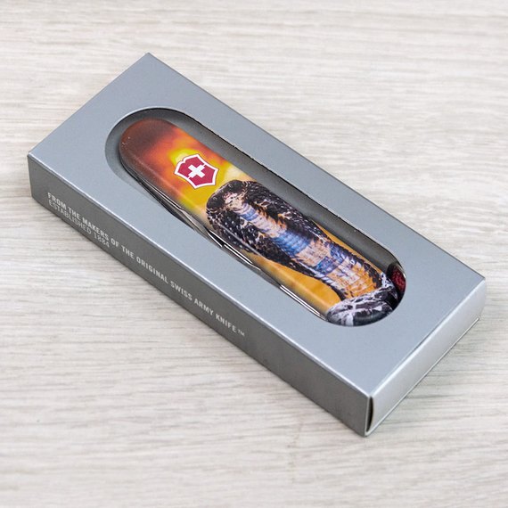 Многофункциональный коллекционный нож Victorinox Spartan Zodiac Королевская кобра (1.3603.Z4230pk)
