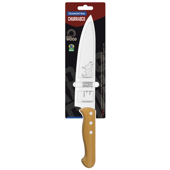 Кухонный нож Tramontina Barbecue 305 мм коричневый 22934/108 (7067751)