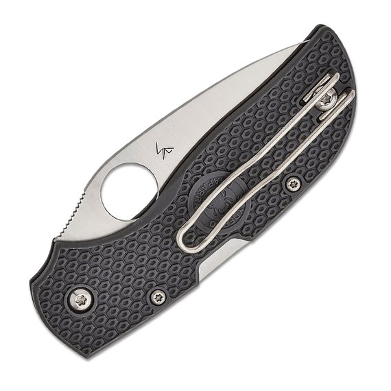 Джентльменский нож Spyderco Chaparral CTS XHP FRN Serrated Gray (C152SGY), изображение 4
