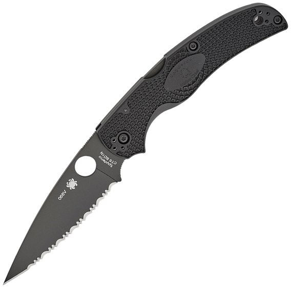 Кишеньковий ніж Spyderco Native Chief Lightweight BB Serrated FRN Black (C244SBBK)