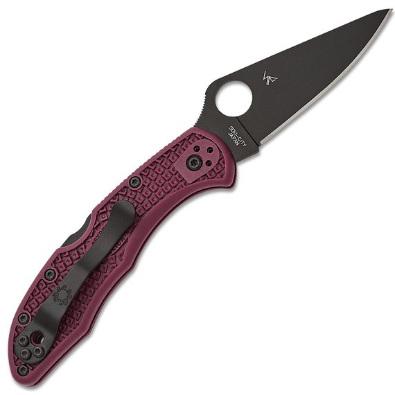 Кишеньковий ніж Spyderco Delica 4 Lightweight BB Micro-Melt PD1 FRN Burgundy (C11BGBKP), зображення 2