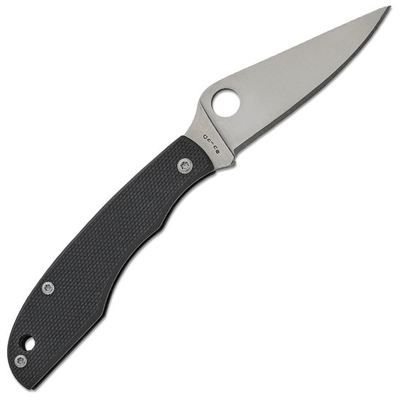 Маленький складной нож Spyderco Grasshopper 12C27 G-10 Black (C138GBKP), изображение 2