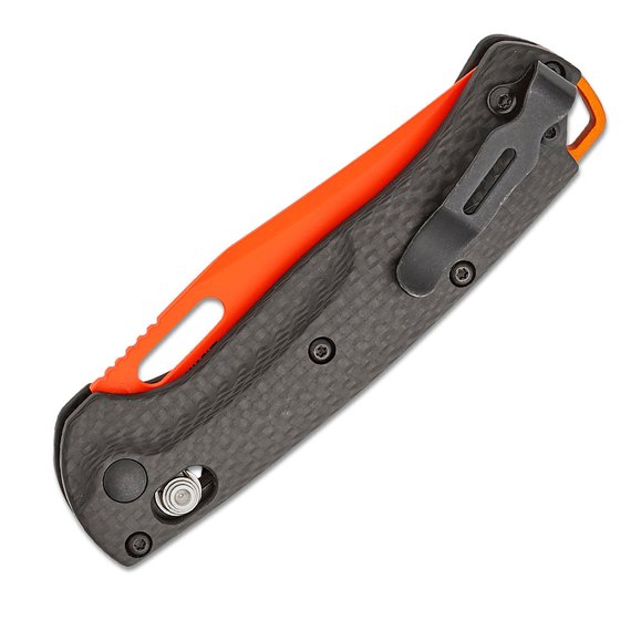 Карманный нож Benchmade Mini Taggedout orange CF (15533OR-01), изображение 4