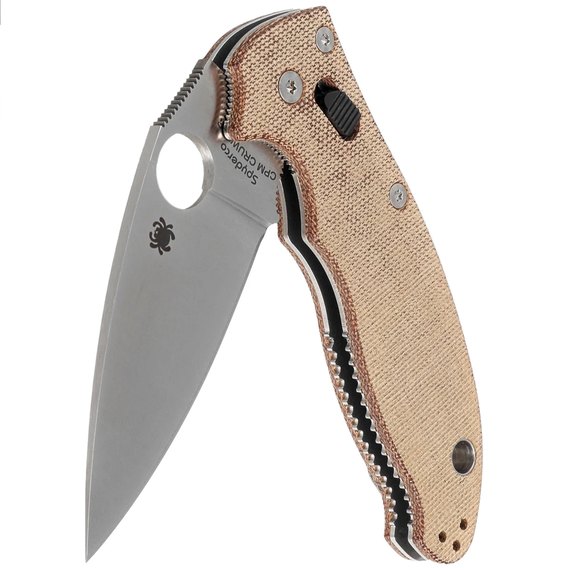 Кишеньковий ніж Spyderco Manix 2 CPM Cru-Wear Micarta Brown (C101MPCW2), зображення 5