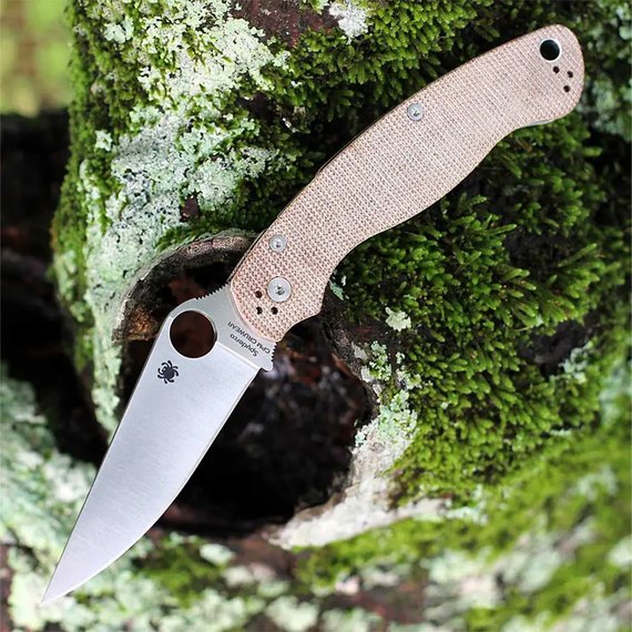 Карманный нож Spyderco Military 2 Micarta Brown (C36MPCW2), изображение 5