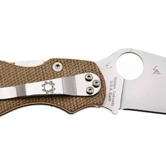 Карманный нож Spyderco Military 2 Micarta Brown (C36MPCW2), изображение 4