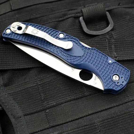 Кишеньковий ніж Spyderco Native Chief Lightweight CPM S110V FRN Dark Blue (C244PDBL), зображення 5