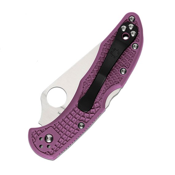 Кишеньковий ніж Spyderco Delica 4 Lightweight VG-10 FRN Purple (C11FPPR), зображення 2