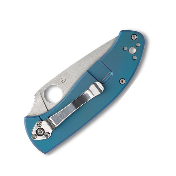 Карманный нож Spyderco Tenacious Titanium Blue (C122TIBLP), изображение 2