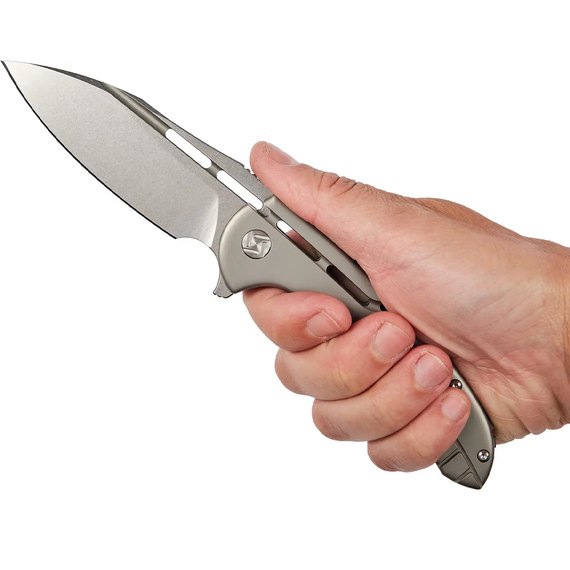 Кишеньковий ніж Artisan Valor S35VN Titanium Gray (1850G-GY), зображення 5