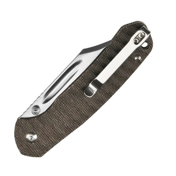 Кишеньковий ніж CJRB Bowie Pyrite AR-SFII Micarta OD Green (J1942-ODG), зображення 3
