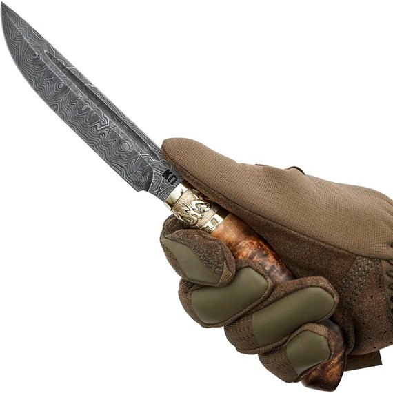 Колекційний ніж R.A.Knives Фінка Мала Дамаск (391.02.49)