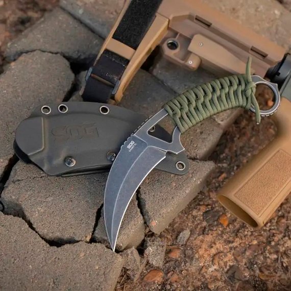 Нож керамбит SOG Gambit XL (SOG-GB2001-BX), изображение 6