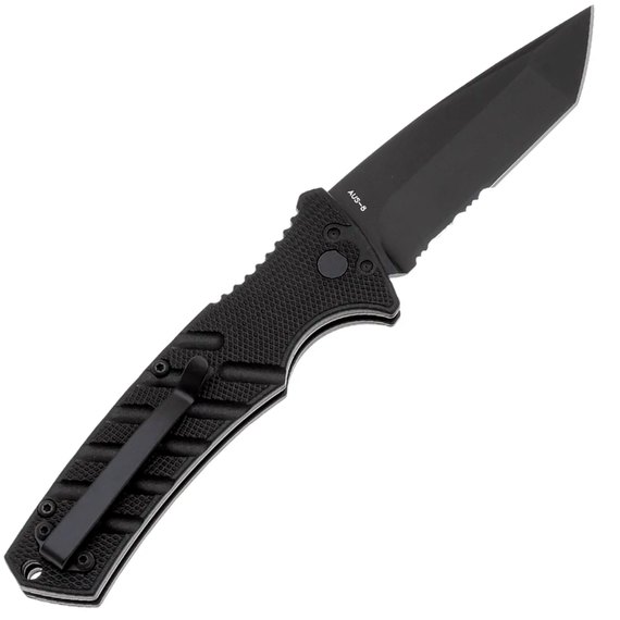 Автоматичний викидний ніж Boker Plus Strike Tanto PS All Black (01BO401), зображення 2