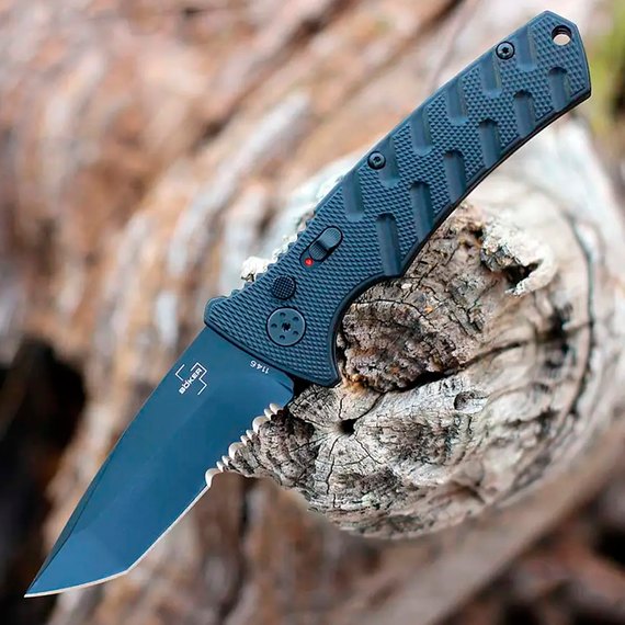 Автоматичний викидний ніж Boker Plus Strike Tanto PS All Black (01BO401), зображення 8
