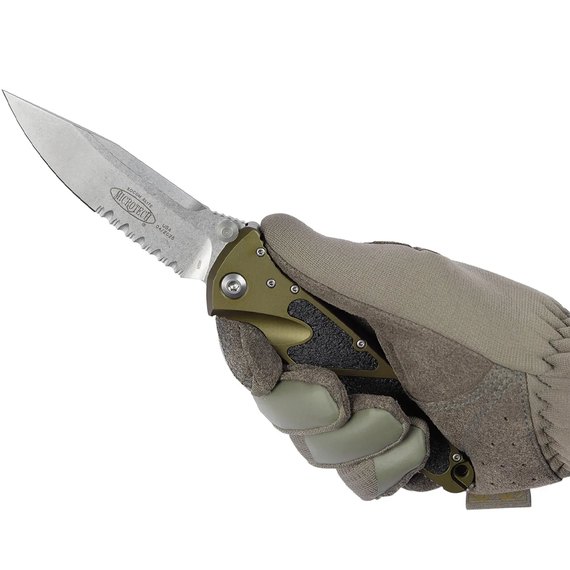 Ніж для самооборони Microtech Socom Elite Drop Point PS Stonewash OD Green (160-11OD), зображення 5